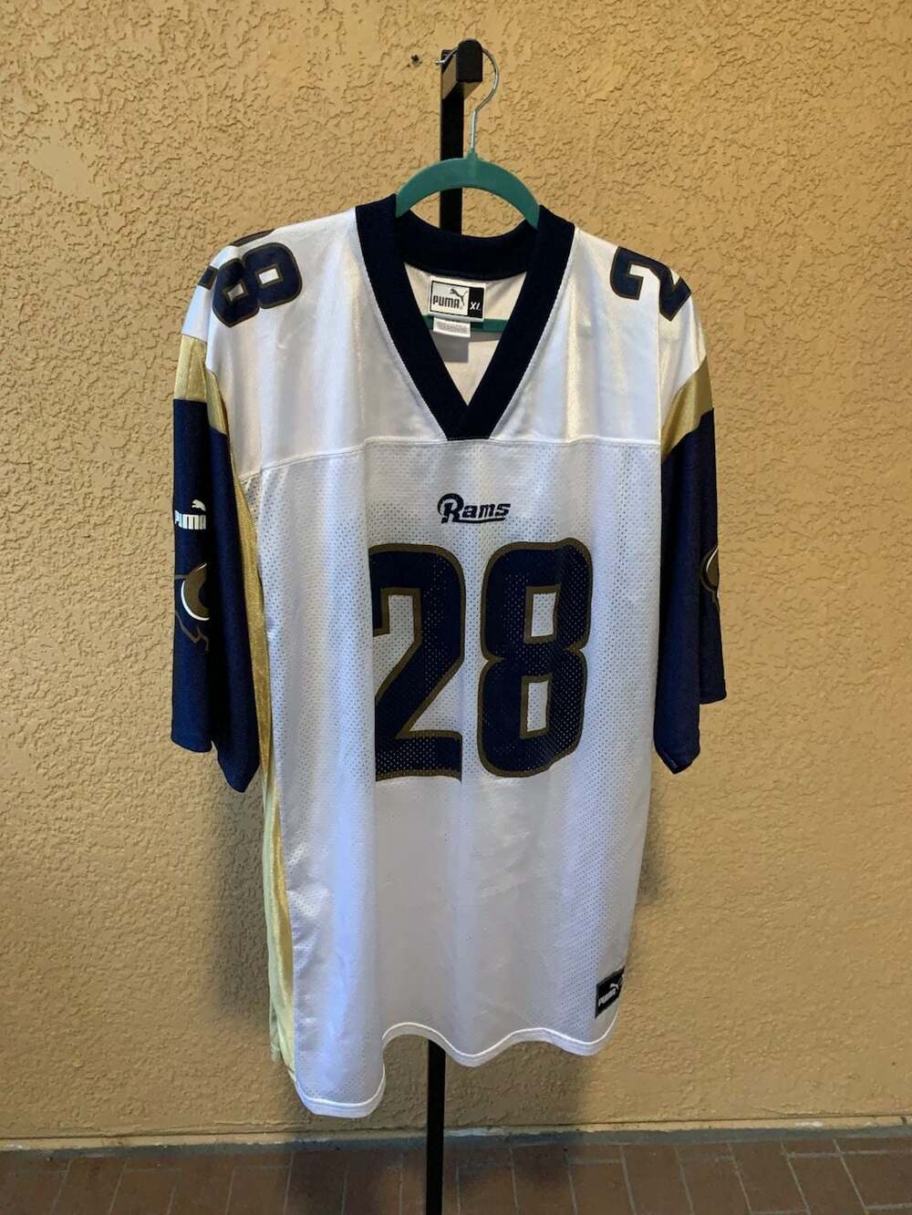 Puma St. Louis Rams Marshall Faulk 28 Jersey Size XL